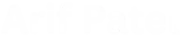 Arif Patel Logo White