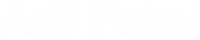 Arif Patel Logo White