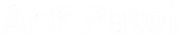Arif Patel Logo White